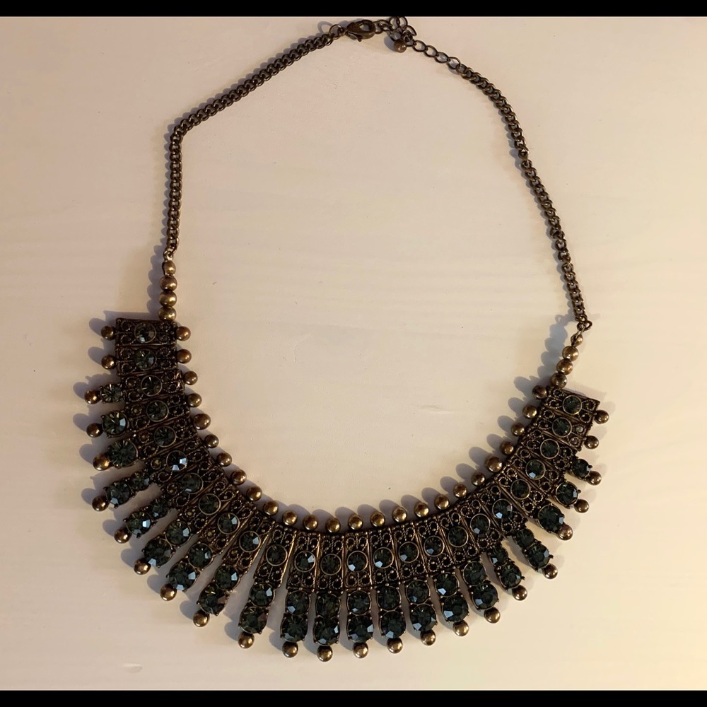 Green Forever 21 Statement Necklace